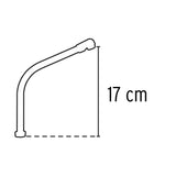 Cuello para mezcladora de lavabo,tipo bar,negro mate, Aqua 46725