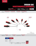 Juego de destornilladores trimaterial 8pz URREA JDT8