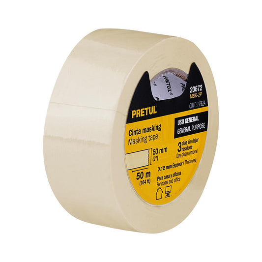 Cinta masking tape de 2' x 50 m, Pretul 20672