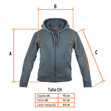 Sudadera gris para caballero, talla CH, Truper 65031