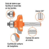 Broca para router, pecho paloma, 1-1/4' con balero, Truper 102727